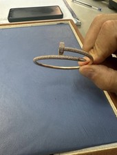 braccialetto chiodo in oro